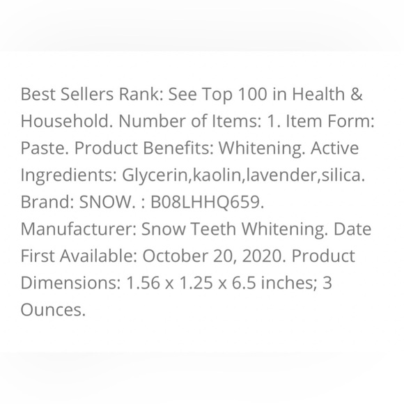 🇨🇦3/$15 SNOW Whitening Toothpaste - Picture 9 of 10
